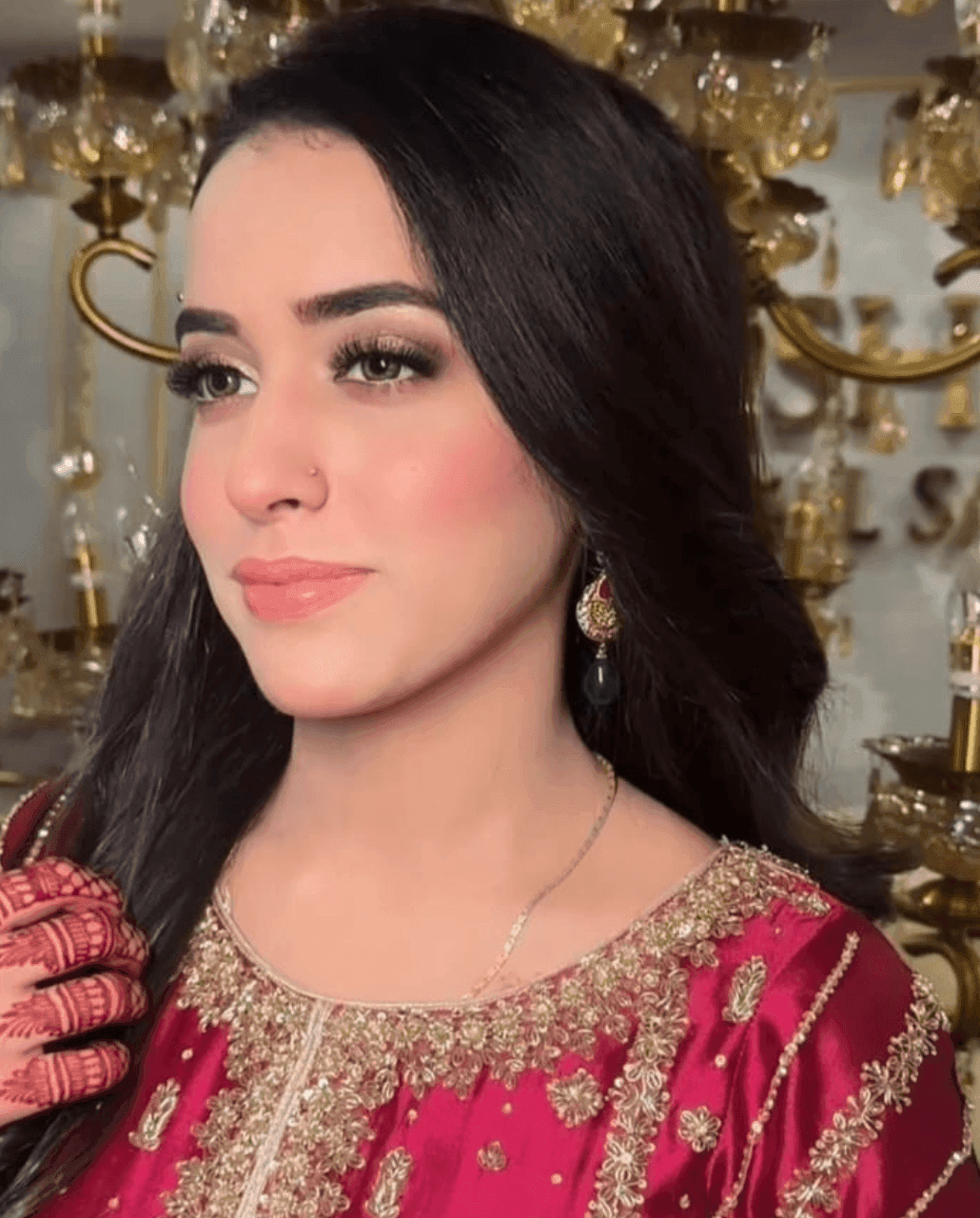 Bridal glam with statement makeup — Rabbiz Salon, DHA
